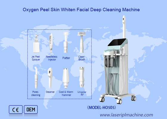 Hydrafacial Water Dermabrasion Xẻ da Làm trắng da Aqua Oxygen Máy mặt
