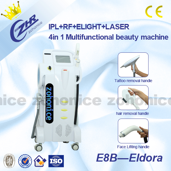Hệ thống Laser RF EL ánh sáng đa năng 4in1 để triệt lông / trẻ hóa da