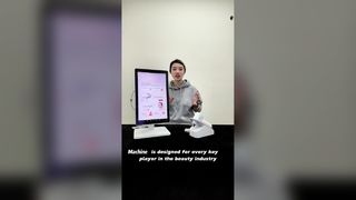 Camera 2in1 3 quang phổ 8Mp phóng đại 50 lần Thiết bị phân tích da và da đầu Ai