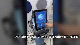 7D 3in1 Chống lão hóa Tăng cường khả năng tồn tại của tế bào 25d V-max UItralift RF HIFU Equipment