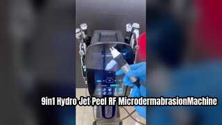 9in1 Hydro Co2 Bubble Oxygen Jet Peel Trẻ hóa da Máy siêu mài mòn RF