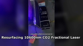 60W Tái tạo bề mặt da Thắt chặt âm đạo Ống RF 10600nm Máy Laser Co2 Fractional