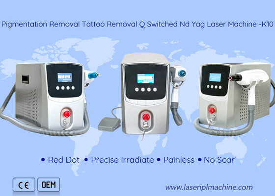 Chăm sóc da Máy xóa hình xăm Loại bỏ sắc tố Laser Yag di động