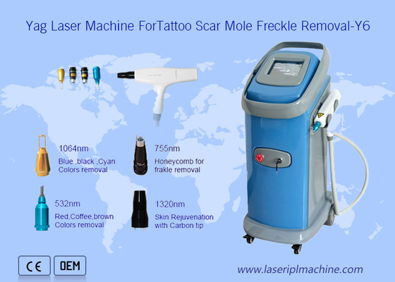 Thiết bị xóa hình xăm chuyên nghiệp 6hz Q đã chuyển đổi Máy làm đẹp bằng Laser Ipl Yag