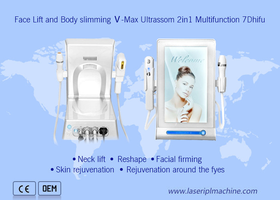 Vận chuyển cơ thể Máy Hifu 7d Di động màu trắng CE