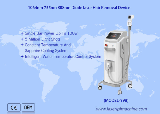 Thiết bị loại bỏ lông bằng laser 3 bước sóng 808nm 755nm 1064nm