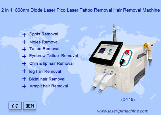 Máy Laser Diode Spa 808 Nm Triệt lông 2 trong 1 và Xóa hình xăm Picosecond