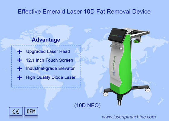 532nm 635nm Emerald Laser Giảm cân Loại bỏ chất béo hiệu quả Thiết bị hút mỡ 10d
