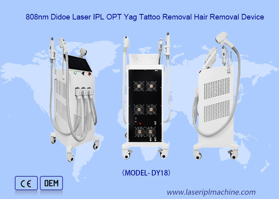 3in1 Ipl 808nm Diode Laser Machine Nd Yag thiết bị loại bỏ hình xăm
