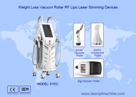 Liệu pháp cuộn chân không 4 trong 1 Cavitation 40k Machine Rf Fat Removal