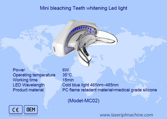 Thời gian làm việc 15 phút Đèn LED làm trắng răng để làm trắng hiệu quả