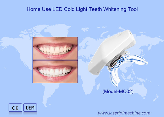 Máy tẩy trắng răng LED cá nhân hiệu quả ở nhiệt độ 35 ° C Thiết bị tẩy trắng răng không dây LED