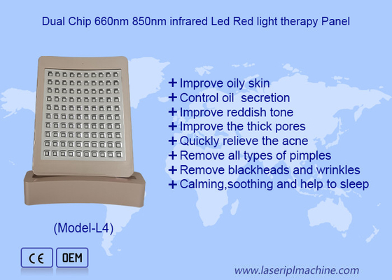 PDT LED Đèn trị liệu LED đỏ Panel làm bằng vật liệu chống cháy PC