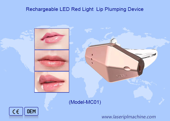 Thiết bị chăm sóc môi silicone điện sử dụng tại nhà với đèn LED cải thiện môi nứt