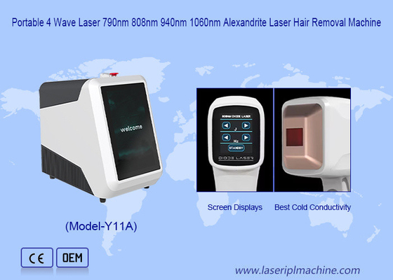 Máy cắt tóc laser diode 4 bước sóng di động với hệ thống làm mát