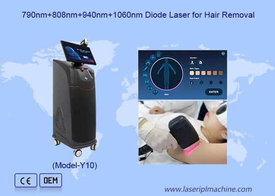 Máy laser diode màn hình cảm ứng không đau 15.6 &quot; 808nm để loại bỏ lông