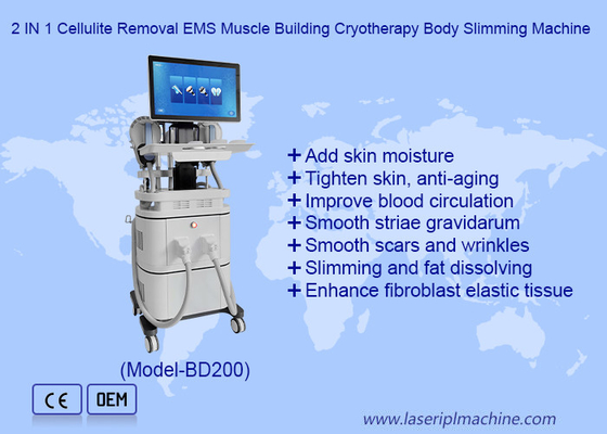 EMS RF Xây dựng cơ bắp 40k Cavitation 360 Cryotherapy Fat Freezing Machine