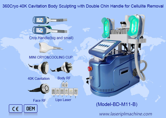 360 Cryo Vacuum RF Lipo Laser 6 In 1 Fat Freezing Máy giảm cân cơ thể