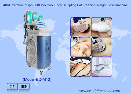 40K Cavitation RF Lipo 360 Cryo Cool Body Sculpting Fat Freezing Máy giảm cân