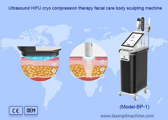 Siêu âm HIFU Chất liệu nén lạnh Chăm sóc khuôn mặt Máy điêu khắc cơ thể
