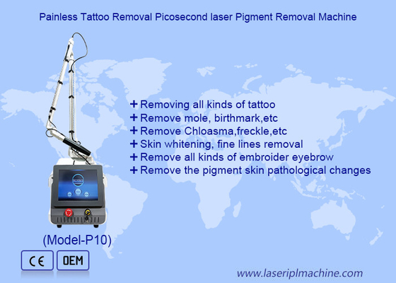 Máy cắt bỏ hình xăm không đau Picosecond laser Xóa sắc tố