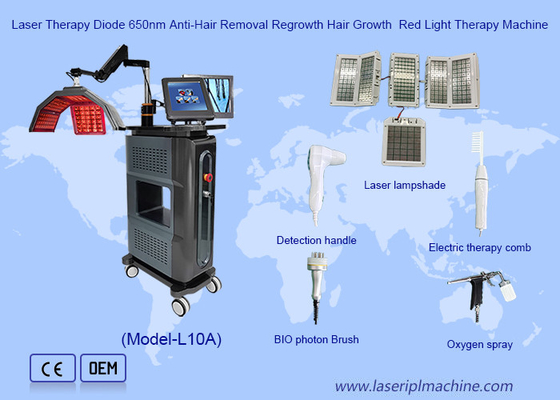 Liệu pháp laser Máy trị liệu ánh sáng đỏ Diode 650nm Phòng chống rụng tóc Tái mọc tóc
