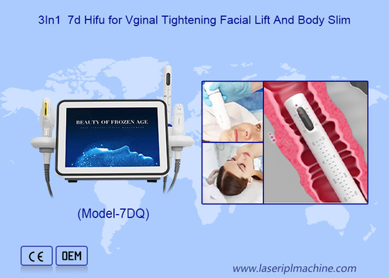 3in1 7d Hifu cường độ cao cho Vinial thắt mặt L.ift và cơ thể Slim