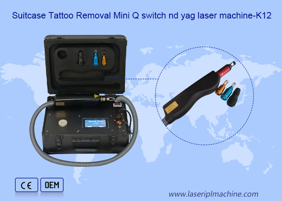 1320nm 10ns Suitcase Q Switch Nd Yag Laser Xóa hình xăm Máy loại bỏ sắc tố