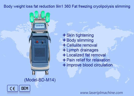 Giảm cân cơ thể giảm mỡ 9in1 360 Mỡ đông lạnh cryolipolysis giảm cân