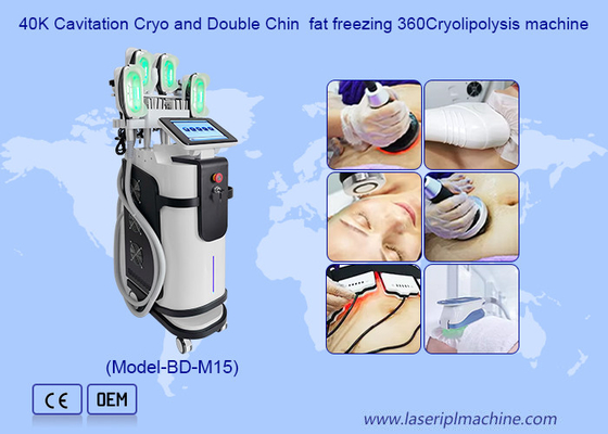 5 in1 Criolipolisis Cellulite Reduce Double Chin Máy Cryo 360 độ