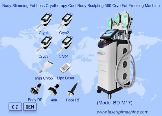 Cơ thể giảm cân giảm béo Cryotherapy Cool Body Sculpting 360 Cryo Fat Freezing Machine