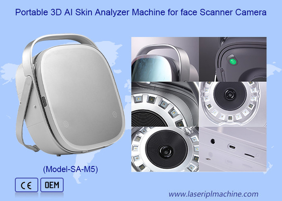 Máy phân tích da 3D AI di động cho máy quét khuôn mặt