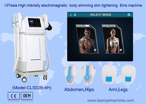 4Handles Xây dựng cơ bắp đốt cháy chất béo đốt cháy RF giảm cân Máy HIFEM