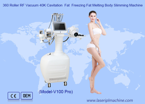 Máy giảm cân 360 Roller Fat Freezing RF Vacuum 40K Cavitation Velashaping