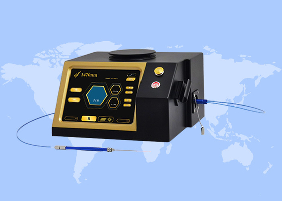 Loại bỏ tĩnh mạch giãn xuất Bệnh Trị bệnh Trĩ 980 1470nm Máy hút mỡ bằng laser Diode phẫu thuật