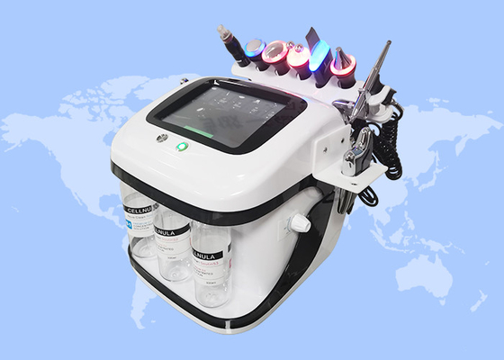 8 trong 1 Máy làm sạch sâu mặt nâng đa chức năng Rf Microdermabrasion Hydro Face Machine