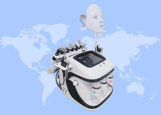 9 trong 1 chăm sóc da loại bỏ nếp nhăn Aqua Peel Hydro Jet Peeling Rf Microdermabrasion Máy mặt