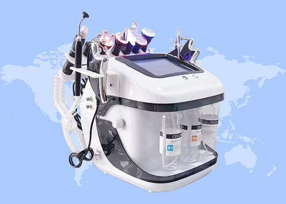 Làm sạch khuôn mặt loại bỏ mụn đầu đen Aqua Jet Peel Oxygen Rf Hydro Microdermabrasion Machine