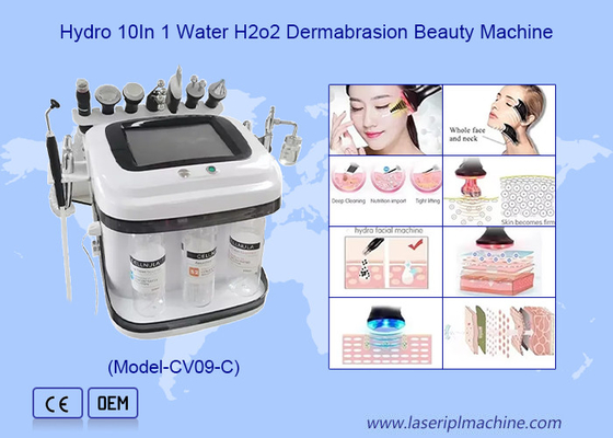 Làm sạch khuôn mặt loại bỏ mụn đầu đen Aqua Jet Peel Oxygen Rf Hydro Microdermabrasion Machine