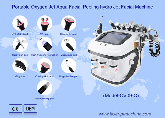 Chăm sóc khuôn mặt Aqua Peel RF Oxy Jet Hydro Microdermabrasion Machine Cho Làm sạch sâu
