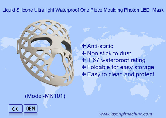 Thiết kế Hollow Out Soft Silicone Màu xanh Đỏ vàng Phương pháp trị liệu ánh sáng Mặt nạ LED