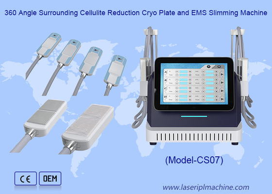 360 góc xung quanh giảm cellulite Cryo Plate và EMS Slimming Machine