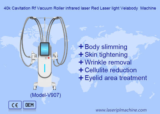 360 xoay chân không RF 40K Cavitation cho cơ thể hình dạng bụng loại bỏ mỡ Velaslim máy