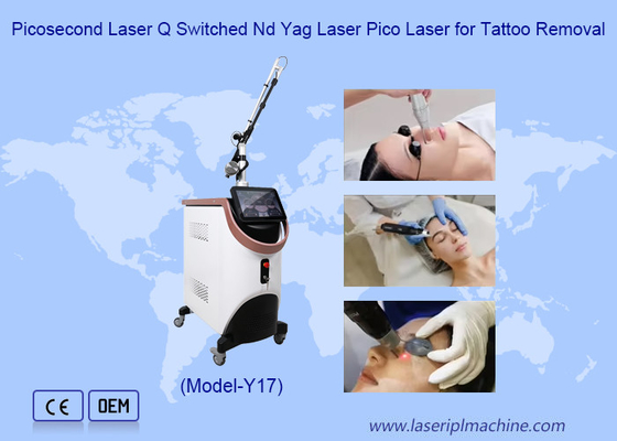 Hàn Quốc nhập khẩu cánh tay laser với 1064 532 755nm Picosecond Laser để loại bỏ hình xăm
