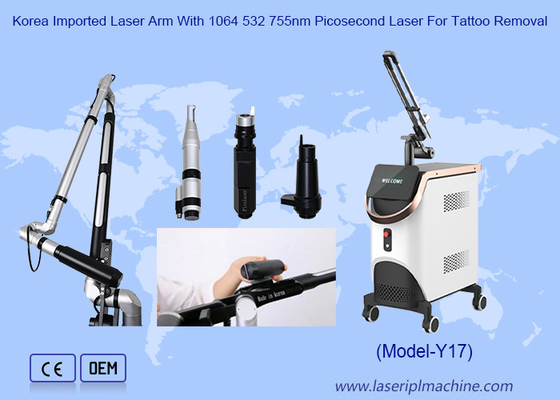 450ps 750pcs Pico Laser Beauty Machine để loại bỏ hình xăm Picosecond Laser