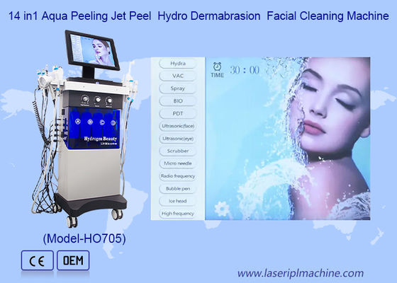 14 Trong 1 Máy lọc siêu âm RF Bio Face Cleaning Hydrodermabrasion