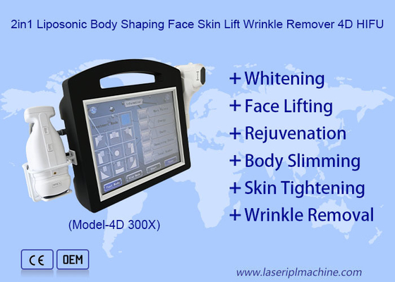 Máy 4D Hifu tạo hình cơ thể Liposonic 2 trong 1 nâng cơ mặt xóa nhăn