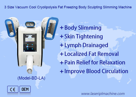 Máy giảm béo bằng đông lạnh chân không 3 kích cỡ, tạo hình cơ thể, làm thon gọn