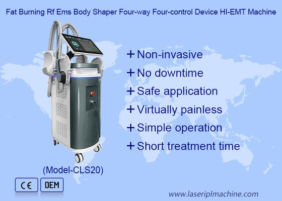 4 Handles EMS Slimming Rf Machine Reduce Fat Build Muscle Skin Tightening