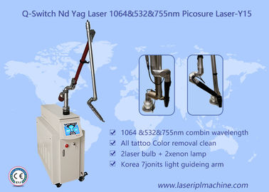 Q Chuyển ND YAG Xóa điểm Xóa sắc tố Xóa hình xăm bằng laser Picosecond